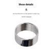 Stainless Steel Horseshoe Ring Metal Ring Root Ring Lock Fine Solid - Image 3