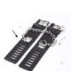 PU Leather Handcuff Toy With Lock - Image 7