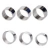 Stainless Steel Horseshoe Ring Metal Ring Root Ring Lock Fine Solid - Image 4