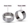 Stainless Steel Horseshoe Ring Metal Ring Root Ring Lock Fine Solid - Image 5