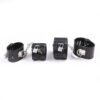 PU Leather Handcuff Toy With Lock - Image 2